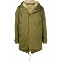 Ten C hooded padded coat - Verde