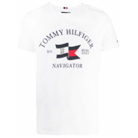 Tommy Hilfiger logo print T-shirt - Branco