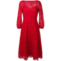 Valentino Vestido brocado - Vermelho