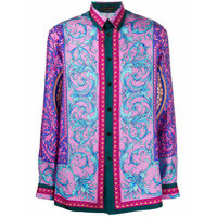Versace Camisa com estampa barroca - Rosa