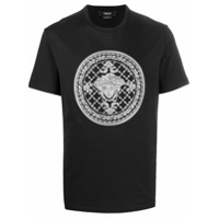 Versace Camiseta com bordado Medusa - Preto