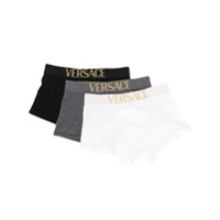 Versace Kit 3 cuecas boxer - Preto