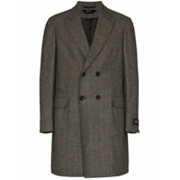 Z Zegna double-breasted wool coat - Cinza