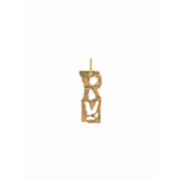 Acne Studios R-pendant single earring - Dourado