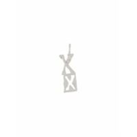 Acne Studios X-pendant single earring - Prateado