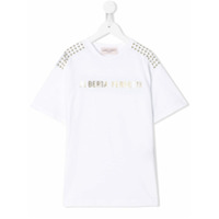 Alberta Ferretti Kids Camiseta com estampa de logo - Branco