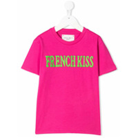 Alberta Ferretti Kids Camiseta decote careca com estampa gráfica - Rosa