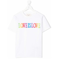 Alberta Ferretti Kids Camiseta Love Is Love - Branco