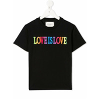 Alberta Ferretti Kids Camiseta Love Is Love - Preto
