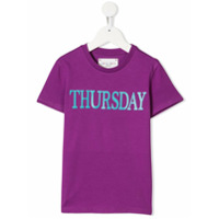 Alberta Ferretti Kids Camiseta 'Thursday' - Roxo