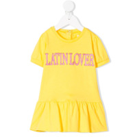 Alberta Ferretti Kids Vestido Latin Lover com bordado - Amarelo