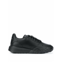 Alexander McQueen Court leather low-top sneakers - Preto