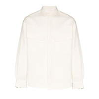 AMBUSH floral-textured buttoned shirt - Branco