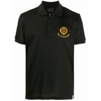 Billionaire Camisa polo com patch de logo - Preto