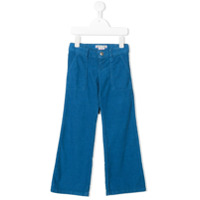 Bonpoint Calça pantalona de veludo cotelê - Azul