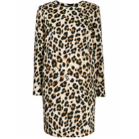 Boutique Moschino Vestido com estampa de leopardo - Marrom