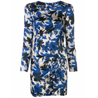 Boutique Moschino Vestido slim com estampa floral - Azul