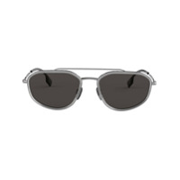 Burberry Eyewear Óculos de sol aviador - Metálico
