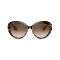 Burberry Eyewear Óculos de sol oversized - Marrom