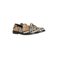 Burberry Kids Vintage check Leather Loafers - Neutro