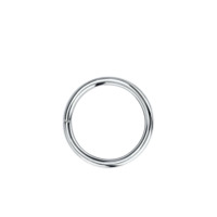 BVLA 14kt white gold 18GA seam ring earring - WHTGOLD