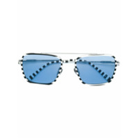 Calvin Klein 205W39nyc Óculos de sol listrado - Azul