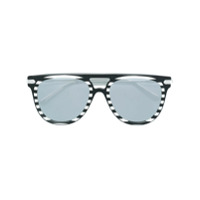 Calvin Klein 205W39nyc Óculos de sol listrado - Branco