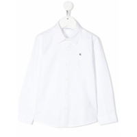 Calvin Klein Kids Camisa com logo bordado - Branco