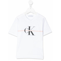 Calvin Klein Kids Camiseta com logo - Branco