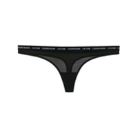 Calvin Klein Underwear Calcinha com logo no cós - Preto
