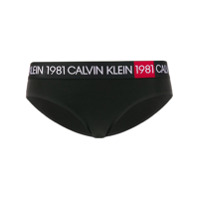Calvin Klein Underwear Calcinha com logo - Preto