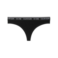 Calvin Klein Underwear Calcinha com logo - Preto