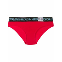 Calvin Klein Underwear Cueca com logo - Vermelho
