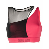 Calvin Klein Underwear Sutiã com recorte translúcido - Vermelho