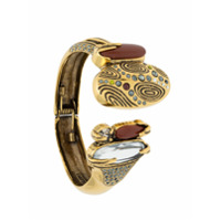 Camila Klein Bracelete baguetes e strass - Dourado