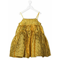 Caroline Bosmans metallic jacquard dress - Dourado