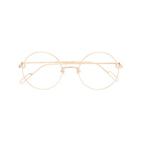 Cartier Eyewear Armação de óculos redonda - Dourado