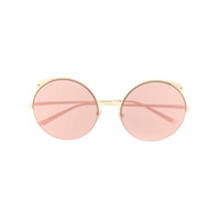 Cartier Eyewear Óculos de sol oversized redondo - Dourado