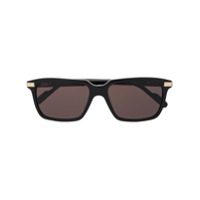 Cartier Eyewear Óculos de sol retangular C de Cartier - Preto