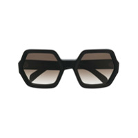 Celine Eyewear Óculos de sol oversized geométrico - Preto