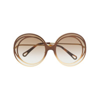 Chloé Eyewear Óculos de sol redondo - Dourado
