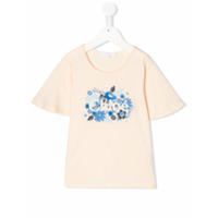 Chloé Kids Camiseta com estampa de logo - Neutro