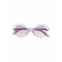 Chloé Kids Óculos de sol redondo transparente - Roxo