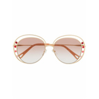 Chloé Óculos de sol redondo CE169S - Dourado