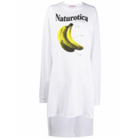 Christopher Kane Vestido de jérsei com estampa de banana - Branco