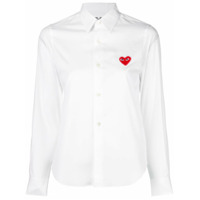 Comme Des Garçons Play Camisa com bordado de coração - Branco