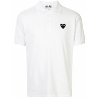 Comme Des Garçons Play Camisa polo com logo bordado - Branco