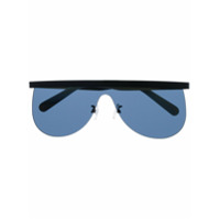 Courrèges Eyewear Óculos de sol máscara - Preto