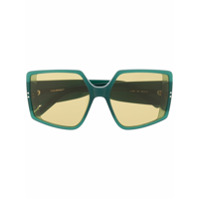 Courrèges Eyewear Óculos de sol oversized - Verde