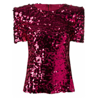 Dolce & Gabbana Blusa com aplicação de paetês - Rosa